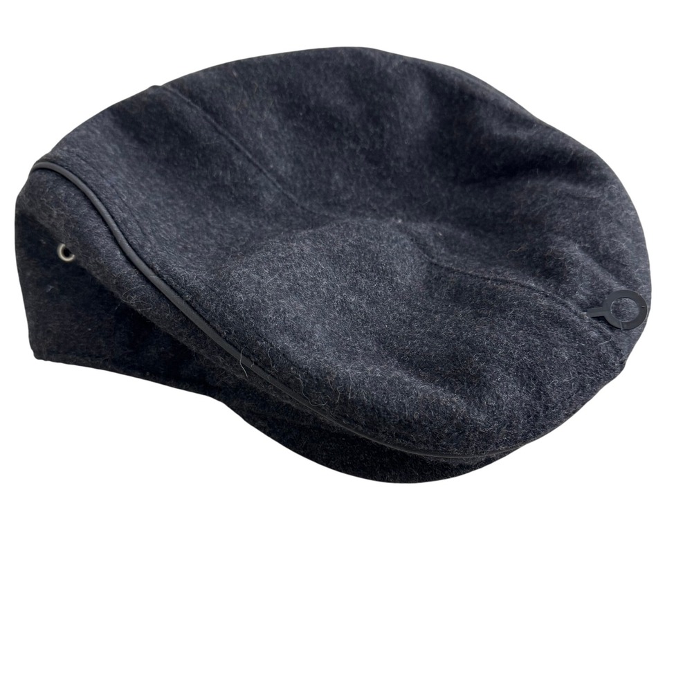 Perry Ellis Wool Newsboy Hat Charcoal L/XL New